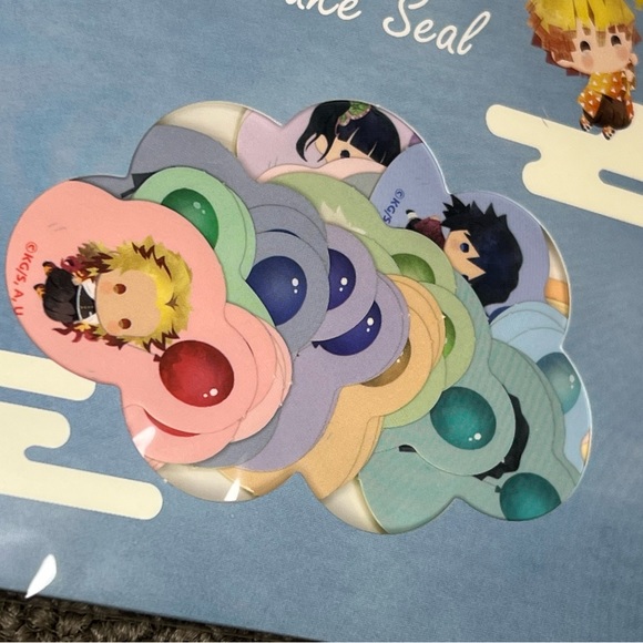 Demon Slayer / Kimetsu no Yaiba Sticker Flake Seal Pack Anime Kawaii Chibi Japan - Picture 4 of 7